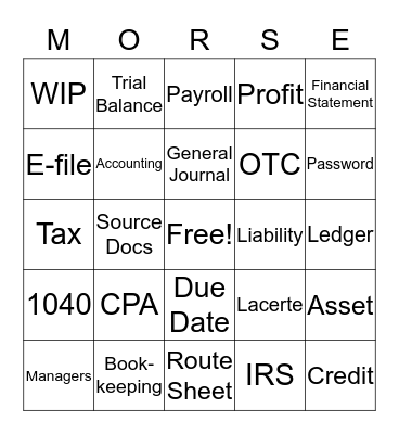 PLAY for the UNITED WAY Bingo Card