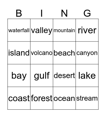 Bingo Card