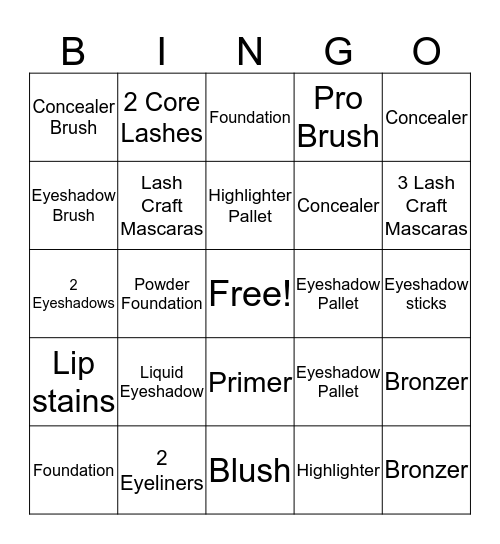 Color Wednesday's   Bingo Card