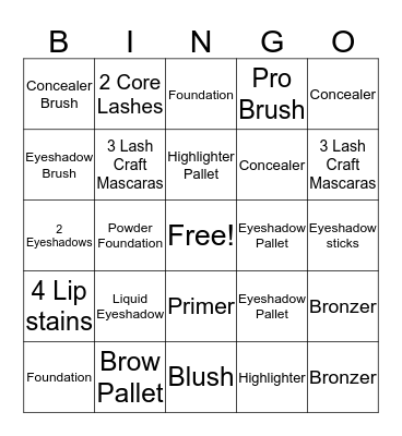 Color Wednesday's   Bingo Card