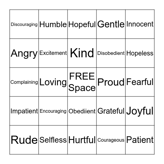 IBM's Take Your Child to Work Day Bingo Card