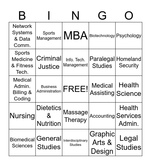 Programmatic Bingo Card