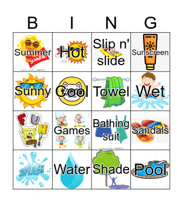 Water Day Bingo! Bingo Card