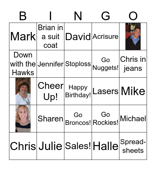 We Love Barbara, Brian, & Stephanie BINGO Card