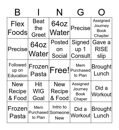 WEEK 2 Bingo Card
