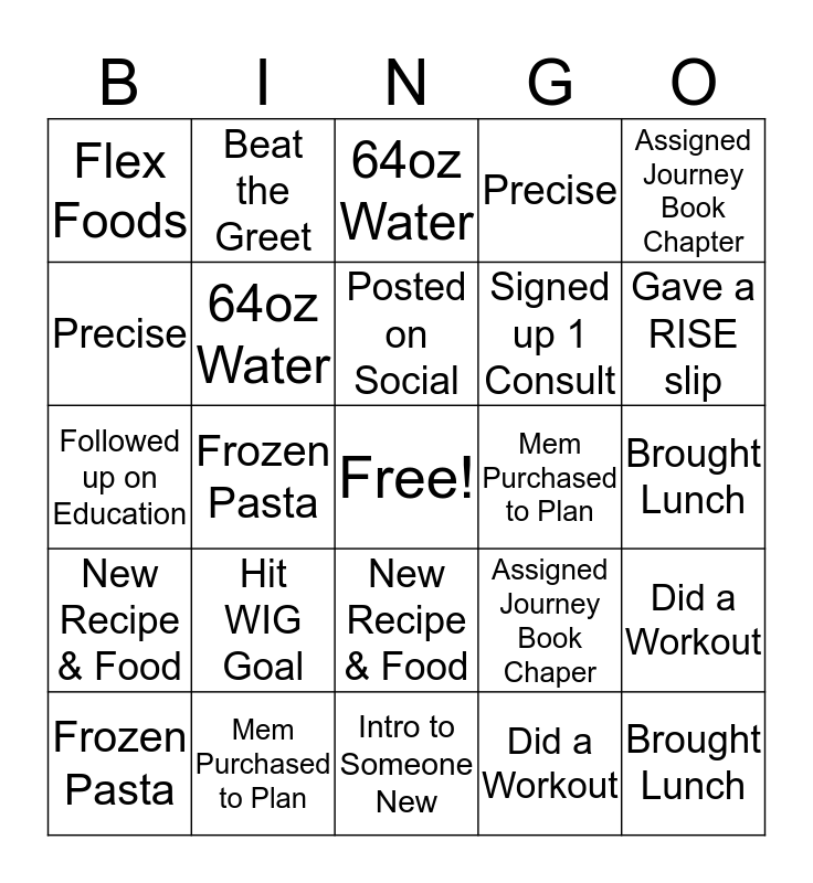WEEK 2 Bingo Card