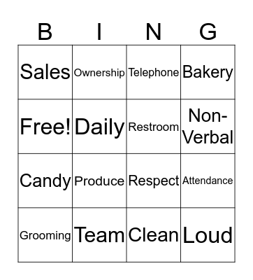 Save U More  Bingo Card