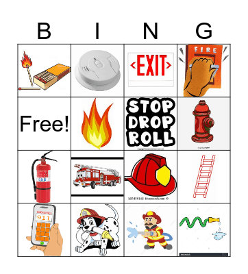 Fire Safety Bingo Card
