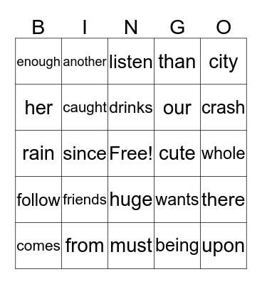 Basey's Bingo Card