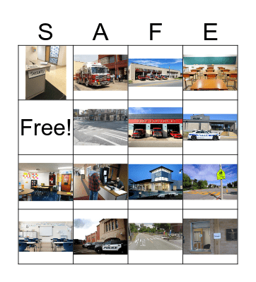 Safety Bingo Card