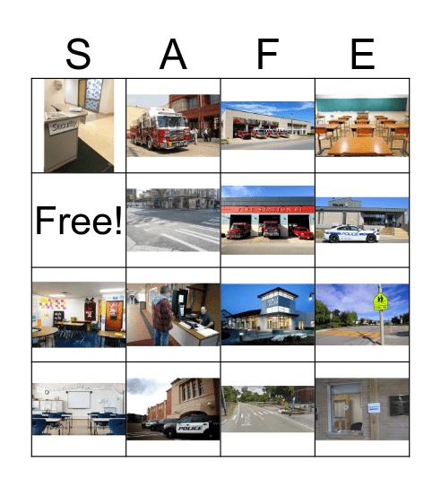 Safety Bingo Card