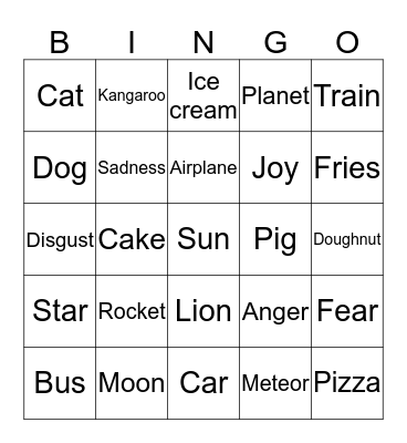 UWU BINGO Card