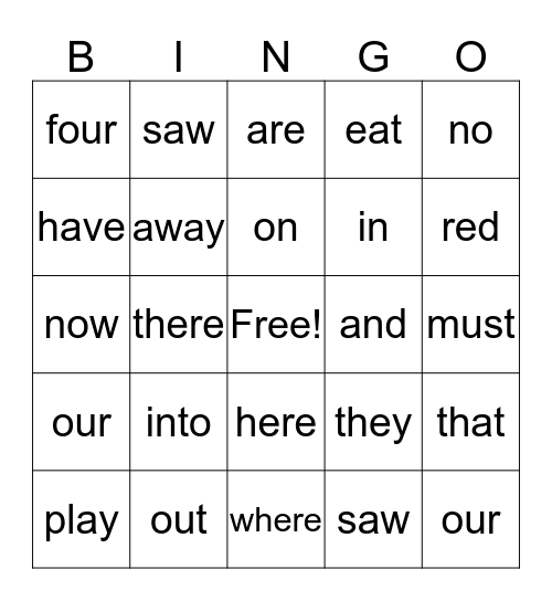 Sign Language 2 Bingo Card