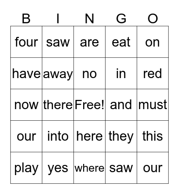 Sign Language 2 Bingo Card