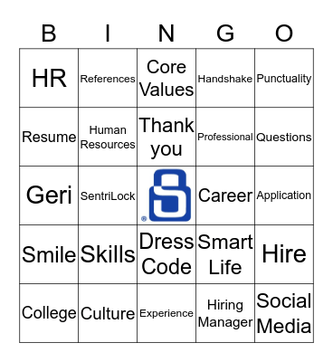 SentriLock HR Bingo Card