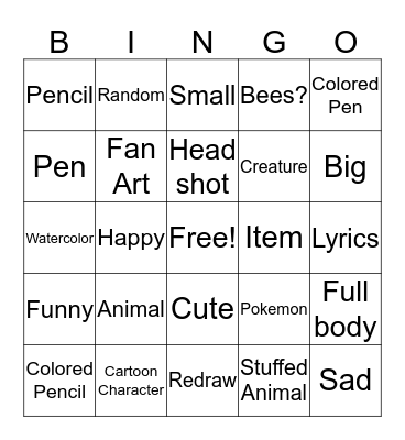 Drawing Bingo Card