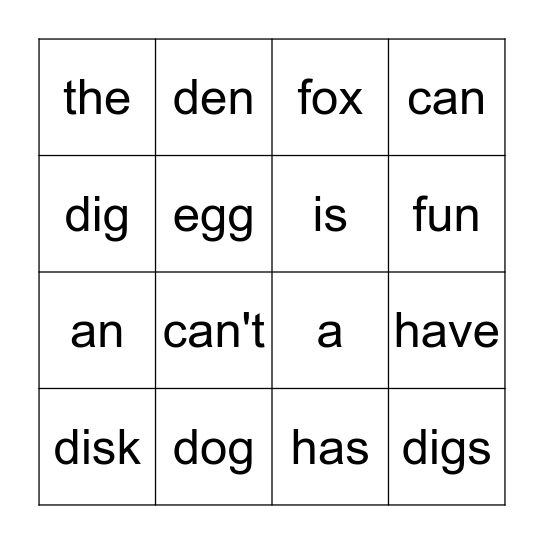 Bingo Card