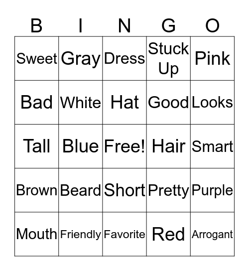 ASL Bingo Card