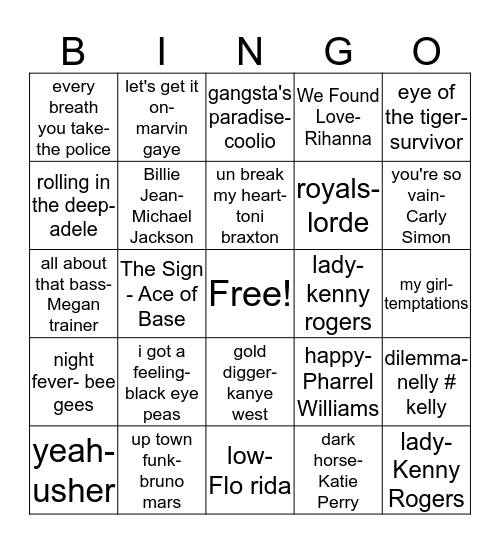 greatest-of-all-time-top-100-singles-bingo-card