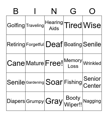 50th Birthday Bash Bingo Card