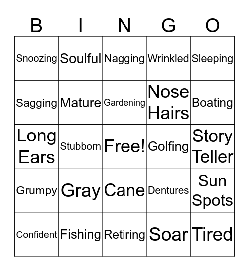 50th Birthday Bash Bingo Card