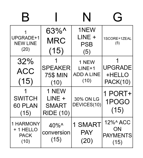 7/26/2019  VALID ONLY Bingo Card