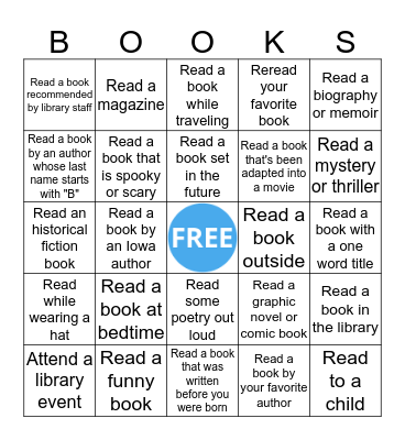 Fall Reading Bingo (adult) Bingo Card