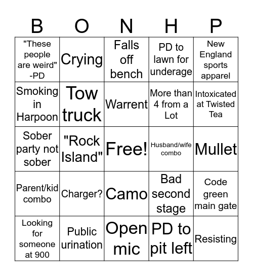Dispatch Bingo Card