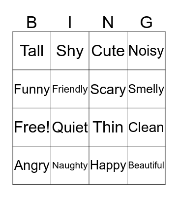 Monster Market Bingo Card