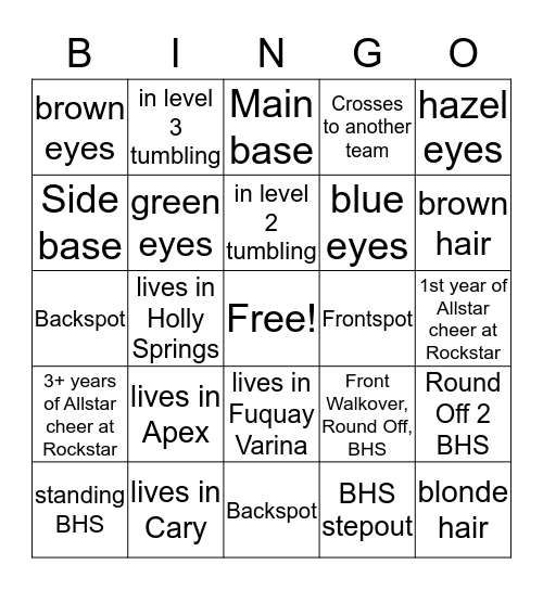 Phoenix Bingo Card