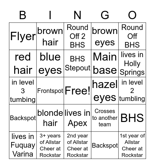 Phoenix Bingo Card