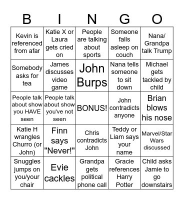 GOLDEN GIRLS BINGO Card