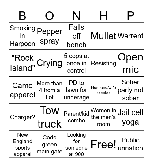Dispatch Bingo Card
