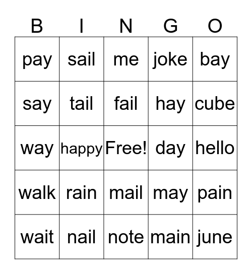 Unit 4  Bingo Card