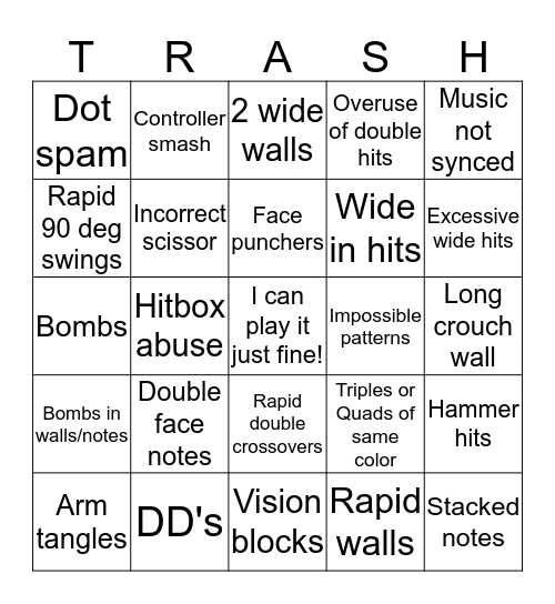 First map bingo Card