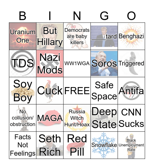 Chud Bingo Card