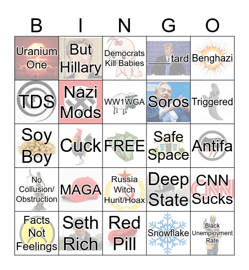 Chud Bingo Card