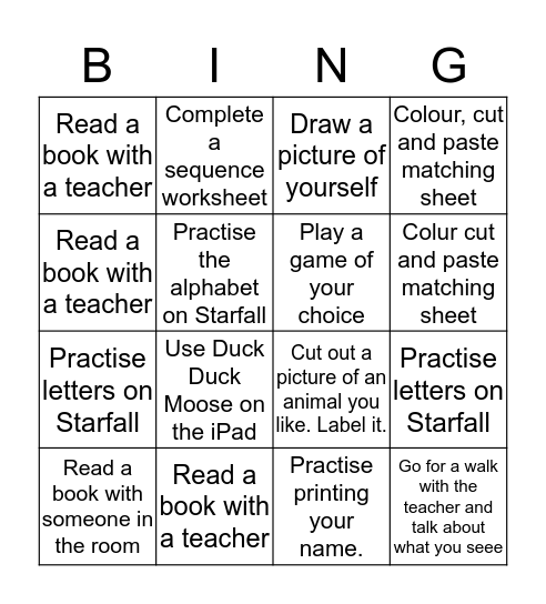 Bingo Game Bingo Card