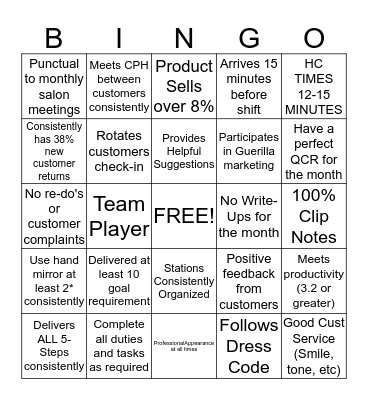 March Bingo Card