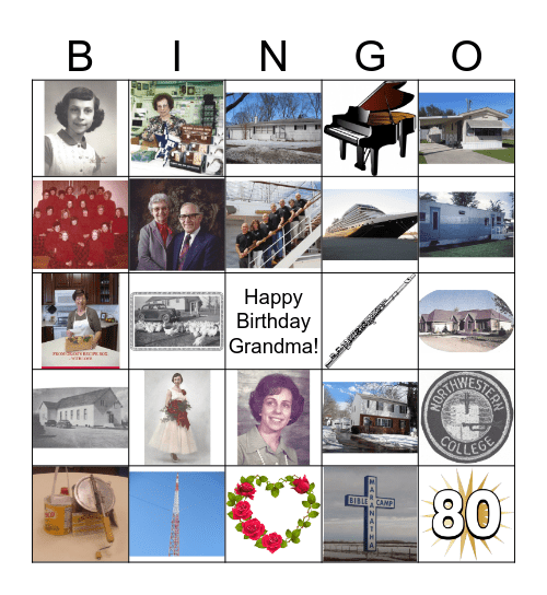 Ardys' Birthday Bingo Card