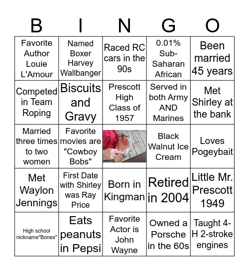 George Bingo Card