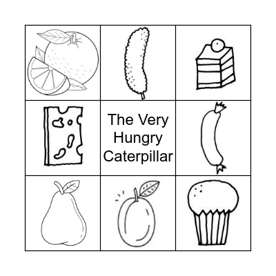 The Very Hungry Caterpillar Bingo Card
