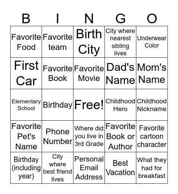 Social Engineering Bingo - Time to Reset Bingo Card