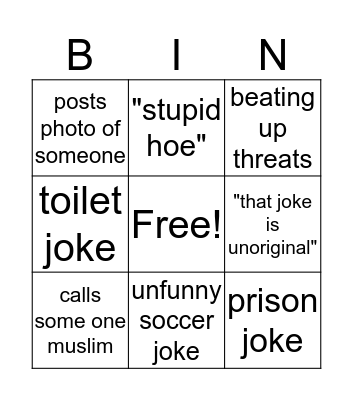 The Reda Bingo Card