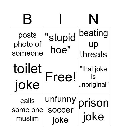 The Reda Bingo Card