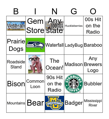 Spectacular Seattle Adventure! Bingo Card