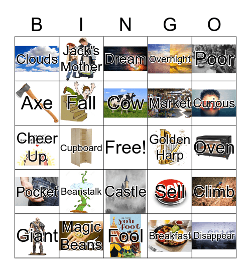 Jack and the Beanstalk (EB-4A-301) Bingo Card