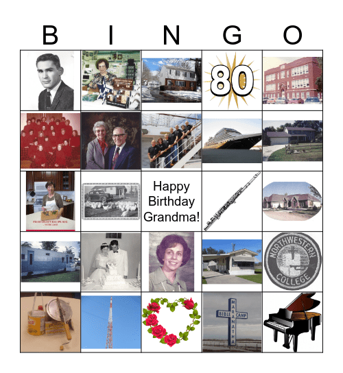 Ardys' Birthday Bingo Card