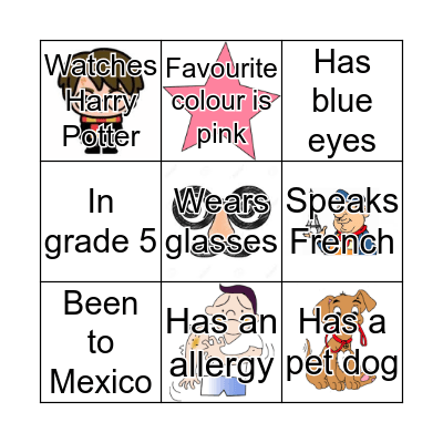 People BINGO Card