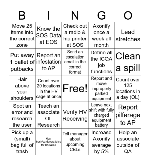 ICQA OL Bingo Card